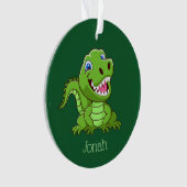 Happy Baby T-Rex Dinosaur Ornament (Vorderseite)