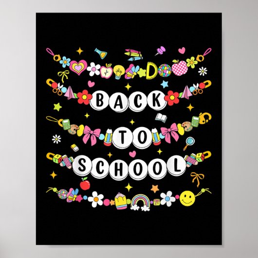 Happy Back To School Bracelet First Day Of School  Poster (Vorne)