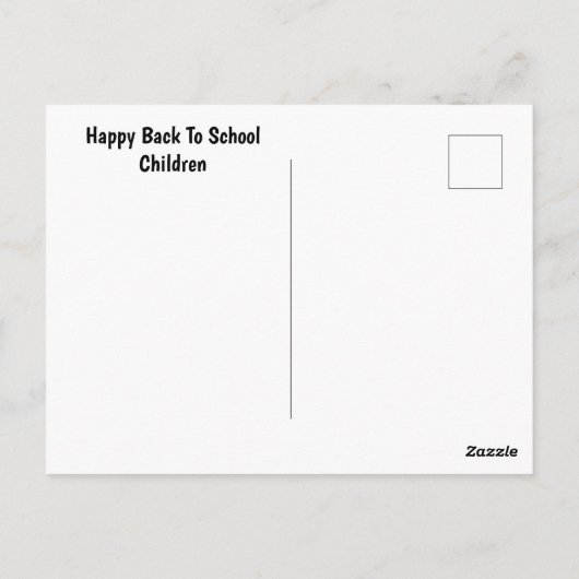 Happy back to school postkarte (Rückseite)