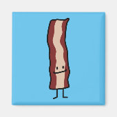 Happy Bacon Smirk Classic Design Magnet (Vorne)