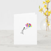Happy Balloons Card Karte (Gelbe Blume)
