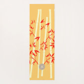 Happy Bamboo Zen Light Custom Monogram Yogamatte (Rückseite)