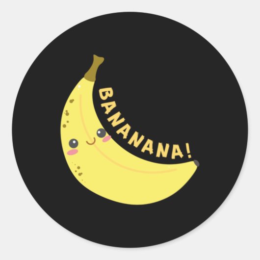 Happy Banana Sticker (Vorderseite)