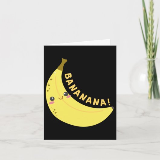 Happy Banana Sticker Karte (Vorderseite)
