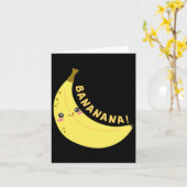 Happy Banana Sticker Karte (Gelbe Blume)