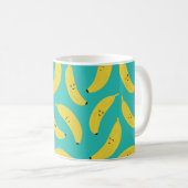 Happy Bananas Niedlich Fruit Pattern Kaffeetasse (VorderseiteRechts)