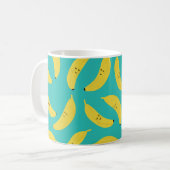 Happy Bananas Niedlich Fruit Pattern Kaffeetasse (Vorderseite Links)