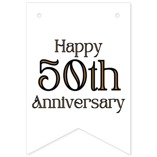 Happy Banner zum 50. Jubiläum (Zweite Fahne)