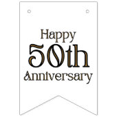 Happy Banner zum 50. Jubiläum (Erste Fahne)