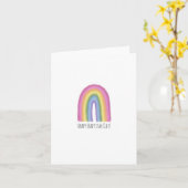 Happy Baptisday Rainbow Card Karte (Gelbe Blume)