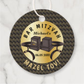 Happy Bar Mitzvah 20XX Gold Decorative Geschenkanhänger (Vorderseite)
