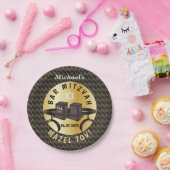 Happy Bar Mitzvah 20XX Gold Decorative Pappteller (Party)