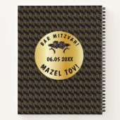 Happy Bar Mitzvah 20XX Gold Vielen Dank Notizblock (Rückseite)