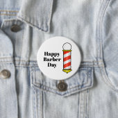 Happy Barber Day Button (Beispiel)