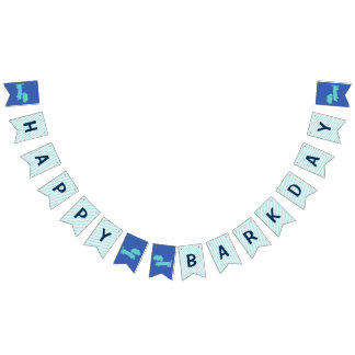 Happy Barkday Banner für Dackeln
