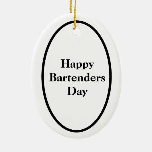 Happy Barkeeper Day Ornament - Barkeeper (Hinten)