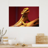 Happy Bartded Dragon Poster (Küche)
