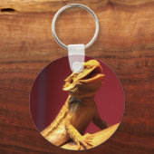 Happy Bartded Dragon Schlüsselanhänger (Vorderseite)