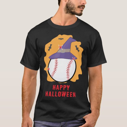 Happy Baseball Halloween - Funny T-Shirt (Vorderseite)