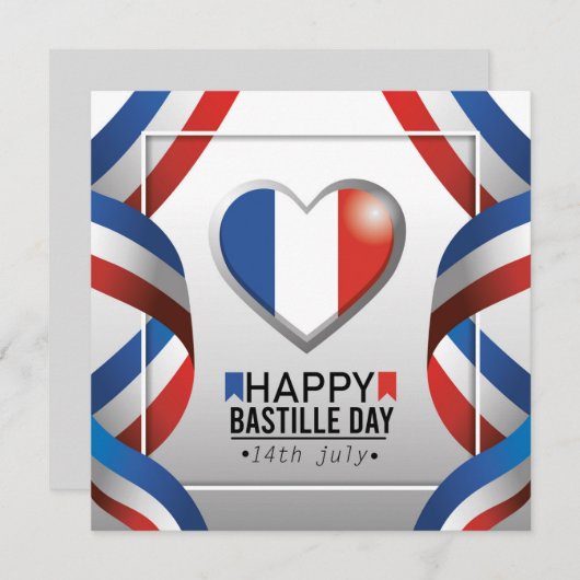 Happy Bastille Day - 14th July Ankündigung (Vorne/Hinten)