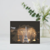 Happy Bastille Day France v2 Postkarte (Stehend Vorderseite)