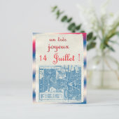 Happy Bastille Day Postkarte (Stehend Vorderseite)