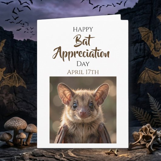 Happy Bat Appreciation Day | April 17th Karte
