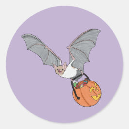 Happy Bat Runder Aufkleber