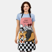 Happy Bath Time Black Labrador und Hunde Freunde Schürze (Getragen)