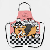 Happy Bath Time Black Labrador und Hunde Freunde Schürze (Vorderseite)