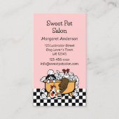 Happy Bath Time Chocolate Labrador Pet Salon Visitenkarte (Vorderseite)