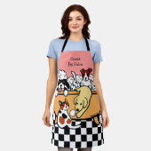 Happy Bath Time Yellow Labrador und Hunde Freunde Schürze (Getragen)