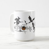 Happy Bats Halloween Kaffeetasse (Vorderseite Links)