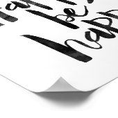 Happy Be Happy Poster (Ecke)