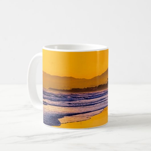 Happy Beach Dancer bei Sunset Kaffeetasse (Vorderseite Links)