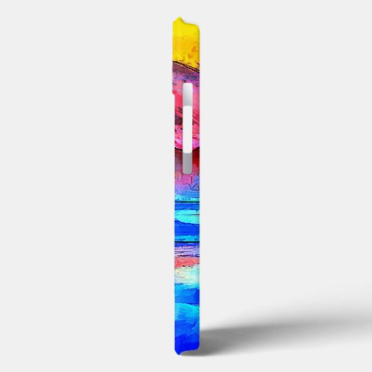 Happy Beach Dancer Primärfarben Case-Mate iPhone Hülle (Rückseite / Links)