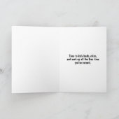 Happy Beach Retirement Personalisiert Card Karte (Innenseite)