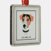 Happy Beagle Custom Ornament Aus Metall (Rechts)