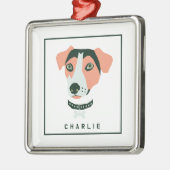 Happy Beagle Custom Ornament Aus Metall (Links)