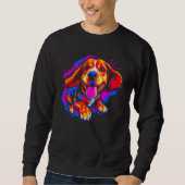 Happy Beagle Dog Sweatshirt (Vorderseite)