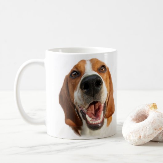 Happy Beagle Kaffeetasse (Mit Donut)