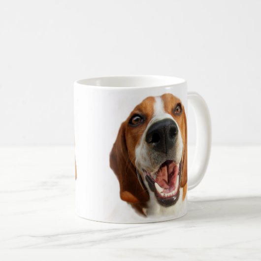 Happy Beagle Kaffeetasse (VorderseiteRechts)