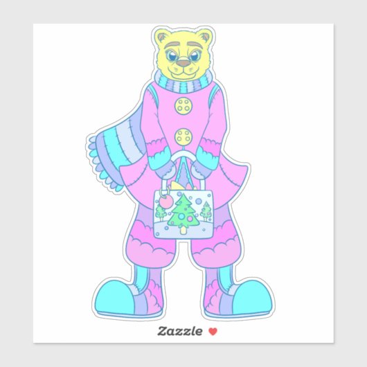 Happy Bear Aufkleber (Blatt)