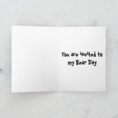 Happy Bear Day - Geburtstag Einladung (Innenseite)