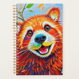 Happy Bear Expressive abstrakte Tierkunst Planer