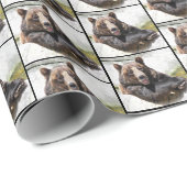 Happy Bear Geschenkpapier (Rolleneckpunkt)