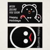 Happy Bear Hey Holiday Grüße (Vorne & Hinten)