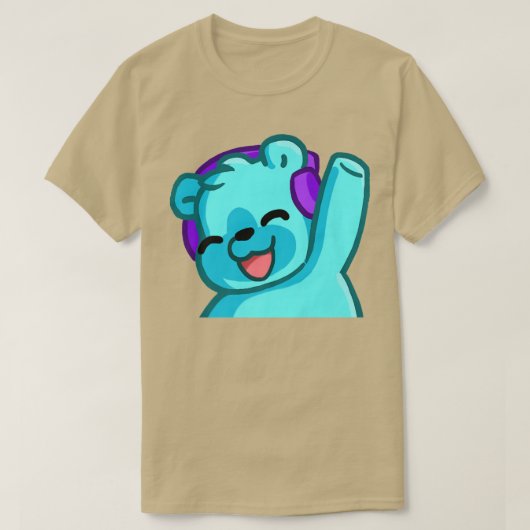Happy Bear Wave Premium T-Shirt (Design vorne)