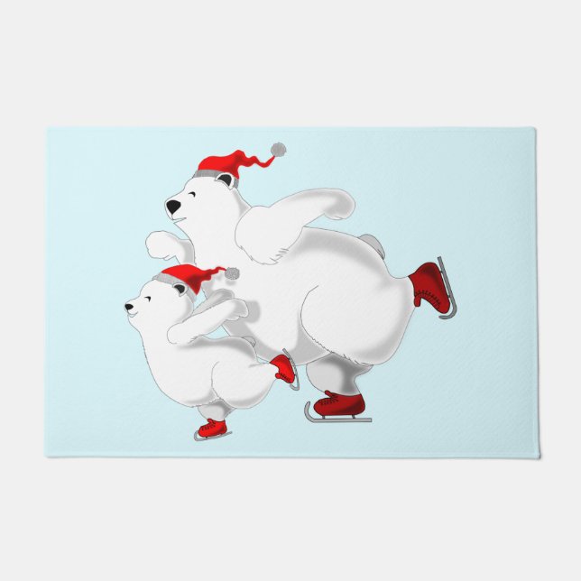 Happy Bears Christmas Doormat Fußmatte (Vorderseite)