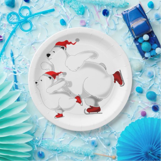 Happy Bears Paper Tellers Weihnachten Pappteller (Party)